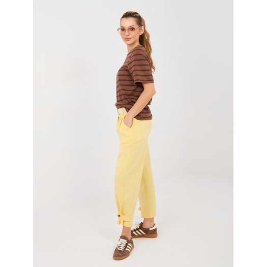 Spodnie-MI-SP-P6224.71-jasny ż&oacute;łty