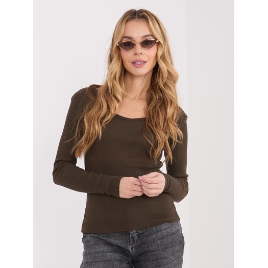 Bluzka-WT-BZ-A1076.15-ciemny brązowy 3