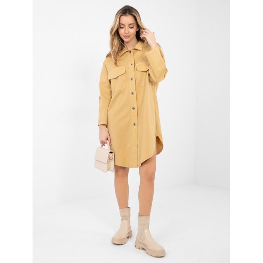Sukienka-IT-SK-FL6071.70-camelowy 6