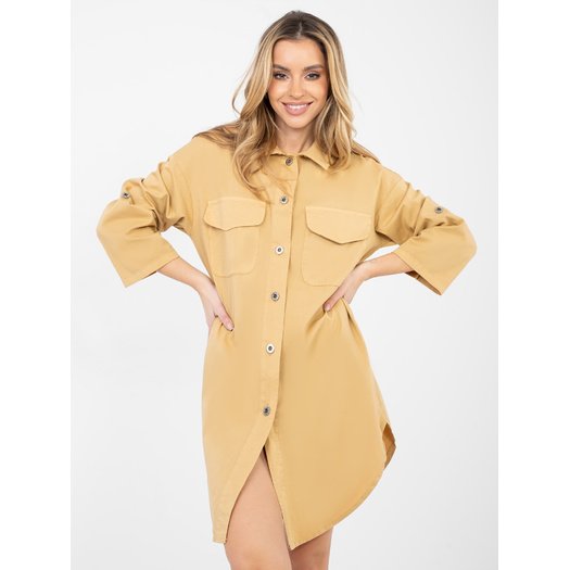 Sukienka-IT-SK-FL6071.70-camelowy 5