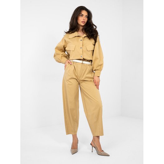 Spodnie-IT-SP-FL10125.80-camelowy 2