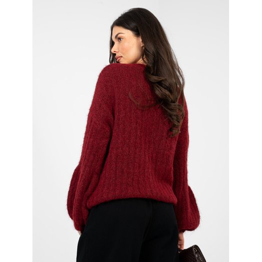 Sweter-MI-SW-9642.01-bordowy 1