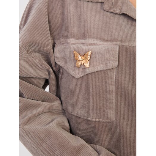 Kurtka-IT-KR-FL10163.46-ciemny bezowy