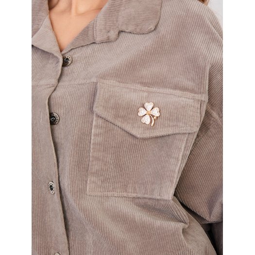 Kurtka-IT-KR-FL10163.46-ciemny bezowy 3