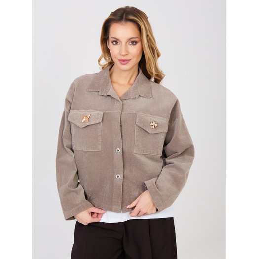 Kurtka-IT-KR-FL10163.46-ciemny bezowy 4