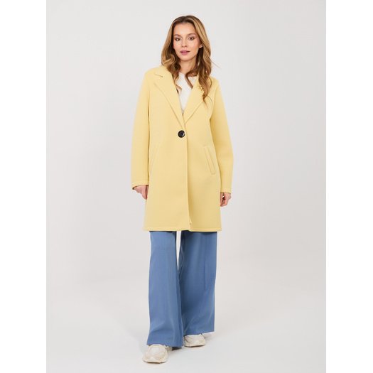Płaszcz-IT-PL-FL8153-1.04-jasny ż&oacute;łty 1
