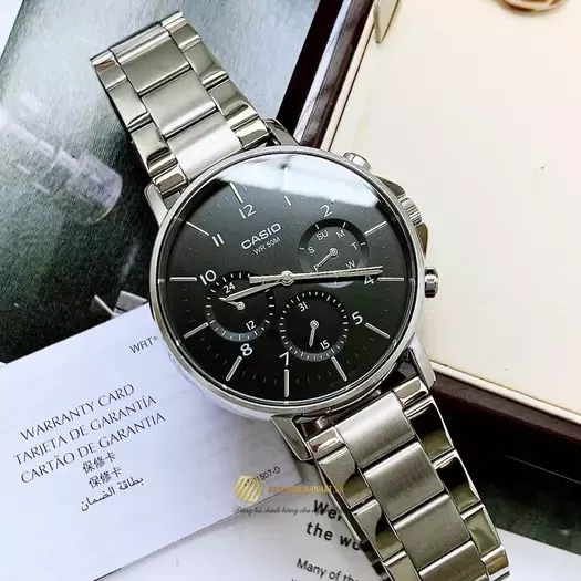 CASIO MTP-E321D-1A MEN S WATCH (zd269a) + BOX