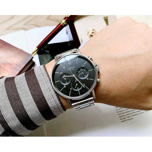 CASIO MTP-E321D-1A MEN S WATCH (zd269a) + BOX