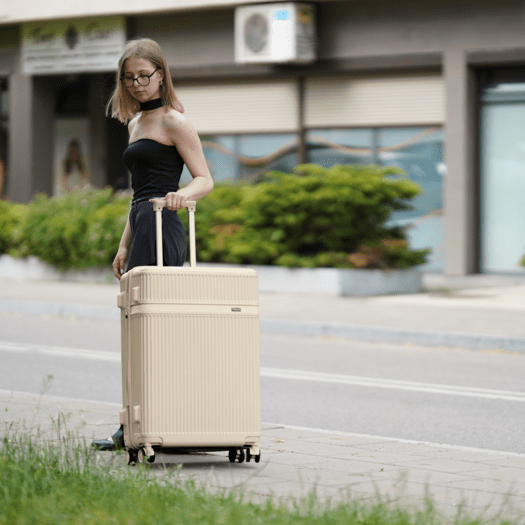 SUITCASE M 24   STL945 ABS DARK GREY