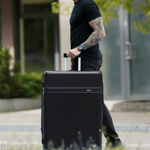 SUITCASE M 24   STL945 ABS DARK GREY