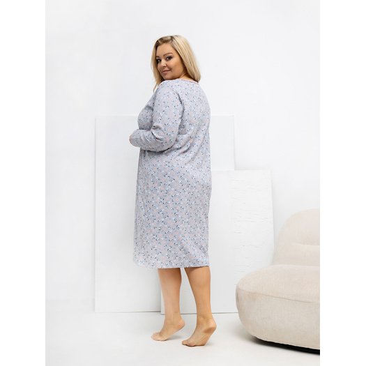 Koszula nocna-DU-KN-FP-602.15-szary