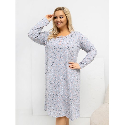 Koszula nocna-DU-KN-FP-602.15-szary 1