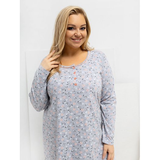 Koszula nocna-DU-KN-FP-602.15-szary 3