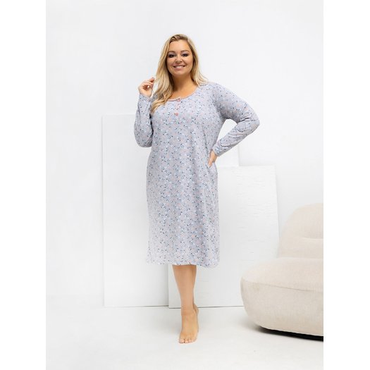Koszula nocna-DU-KN-FP-602.15-szary 2