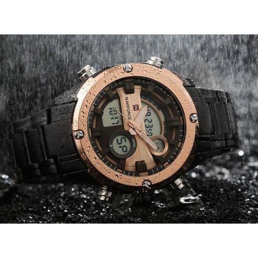 ZEGAREK MĘSKI NAVIFORCE GLOCK - (zn039d) - black/rosegold