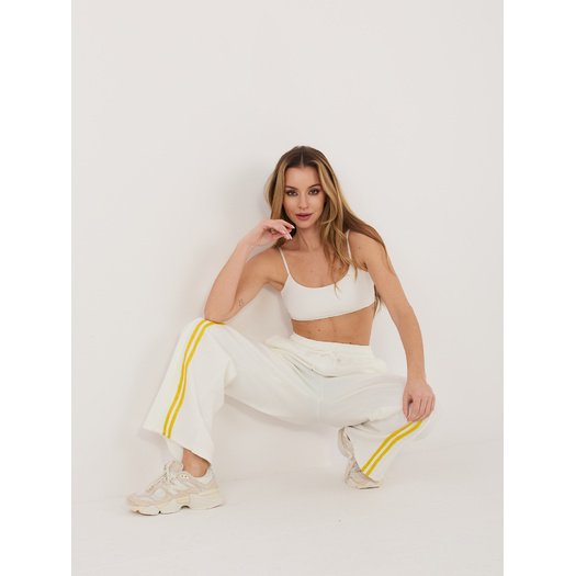 Spodnie dresowe-IT-DR-22168.66-ecru 1