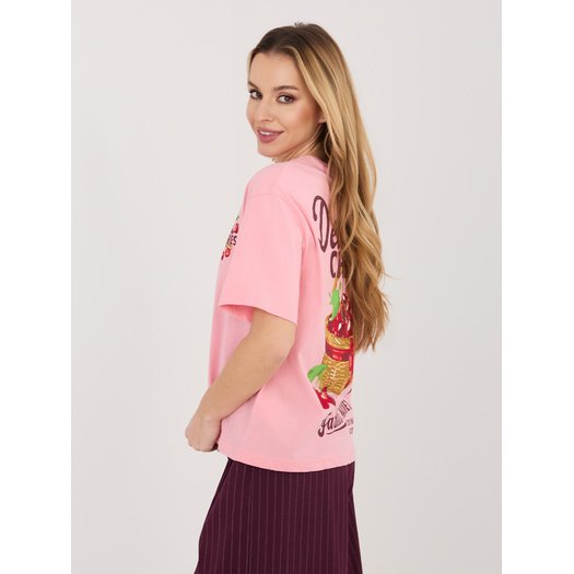 T-shirt-D12022AJ02645AD-r&oacute;żowy 3