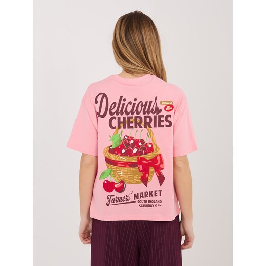 T-shirt-D12022AJ02645AD-r&oacute;żowy 1