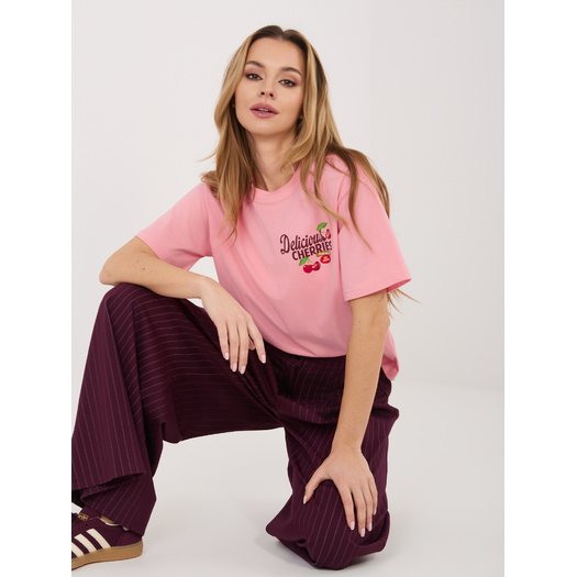 T-shirt-D12022AJ02645AD-r&oacute;żowy 4