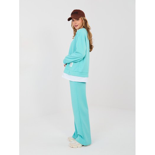 Spodnie dresowe-IT-DR-22230.92-turkusowy 1