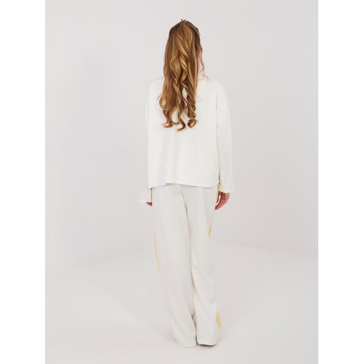 Spodnie dresowe-IT-DR-22220.88-ecru 2