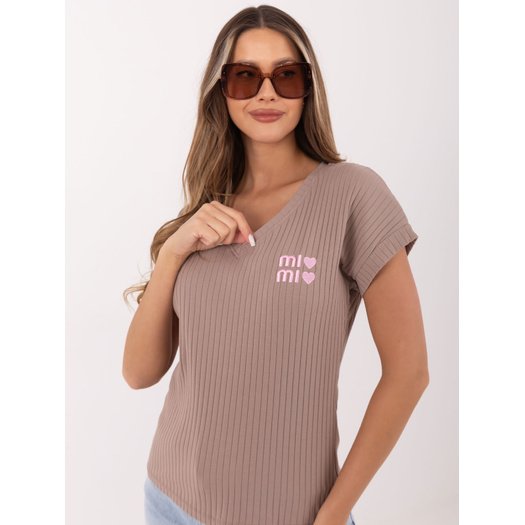 Bluzka-RV-BZ-A1245.05P-ciemny bezowy 3