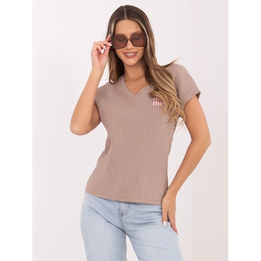 Bluzka-RV-BZ-A1245.05P-ciemny bezowy 4