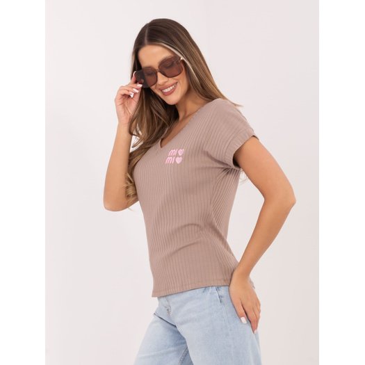 Bluzka-RV-BZ-A1245.05P-ciemny bezowy 1