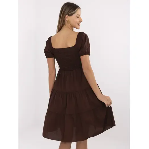 Sukienka-MI-SK-A2561.89-ciemny brązowy 1