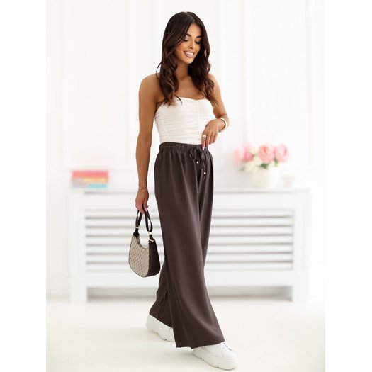 Spodnie-CS-SP-LF5101.94-ciemny brązowy