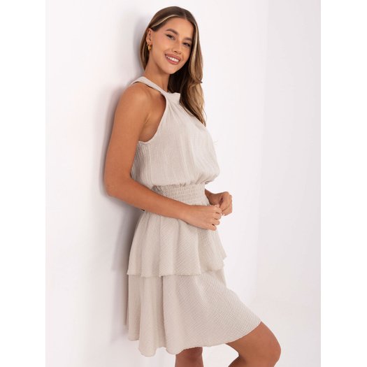 Sukienka-MI-SK-92166.71P-beżowy 2