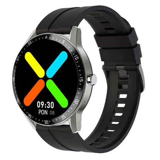 Išmanusis laikrodis  SMARTWATCH G. Rossi SW018-1 silver/black (zg335a) 