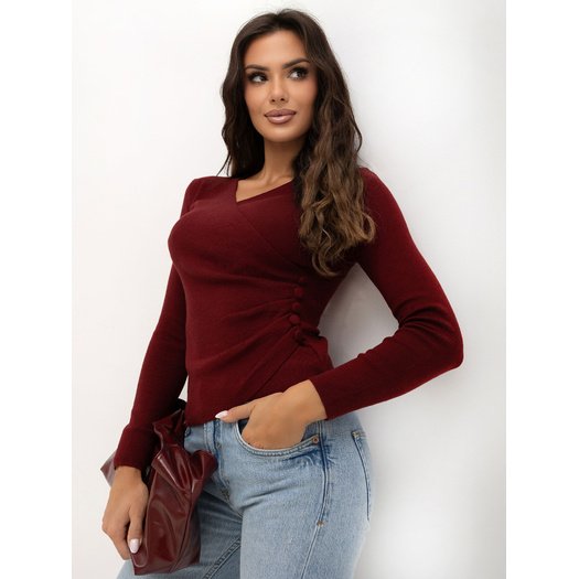Sweter-IR-SW-57851.80-bordowy