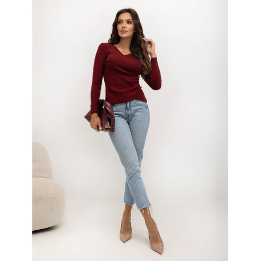 Sweter-IR-SW-57851.80-bordowy