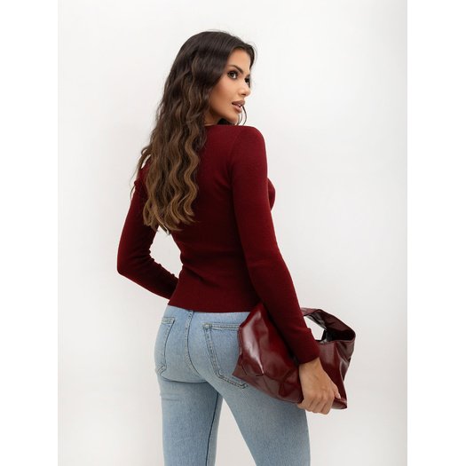 Sweter-IR-SW-57851.80-bordowy