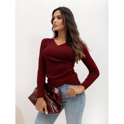 Sweter-IR-SW-57851.80-bordowy