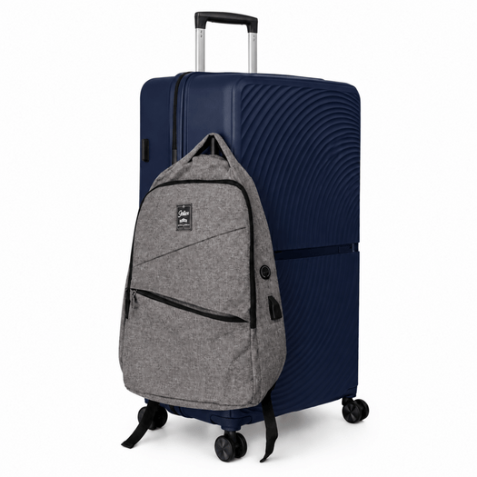 Extra-Large Solier XXL TORIDE 31  Navy PP Suitcase