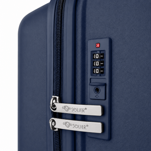 Extra-Large Solier XXL TORIDE 31  Navy PP Suitcase