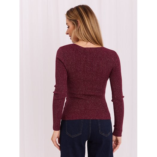 Sweter-IR-SW-JK8688.79-bordowy