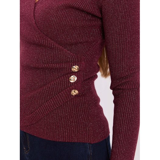 Sweter-IR-SW-JK8688.79-bordowy