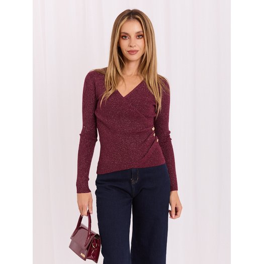 Sweter-IR-SW-JK8688.79-bordowy