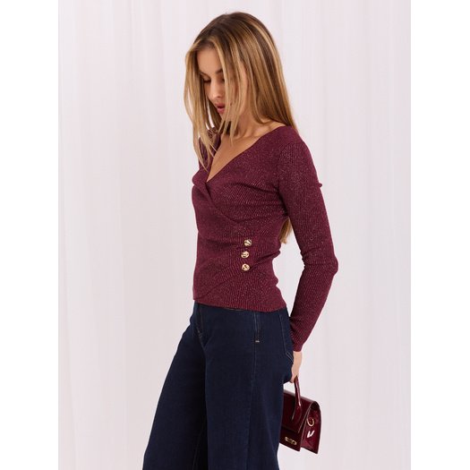 Sweter-IR-SW-JK8688.79-bordowy