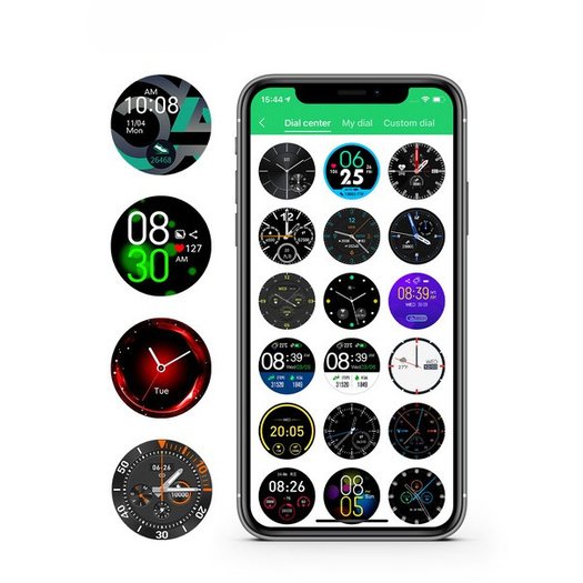 Išmanusis laikrodis SMARTWATCH G. Rossi SW018-5 juodas/mėlyna (zg335e) 