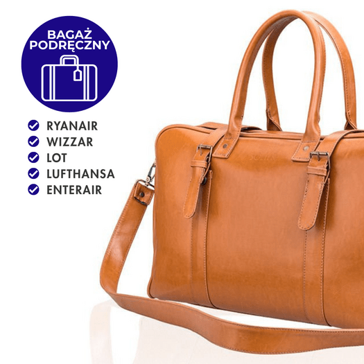 Ādas soma vīriešiem Hamiltons - gaiši brūns 1