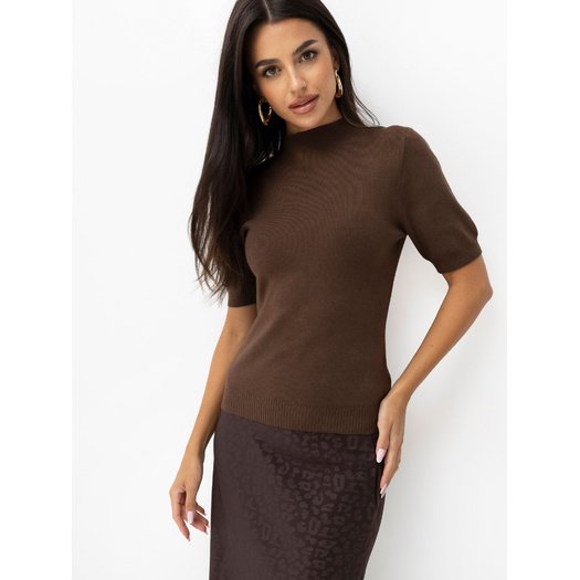 Sweter-PM-SW-SF262.64-brązowy
