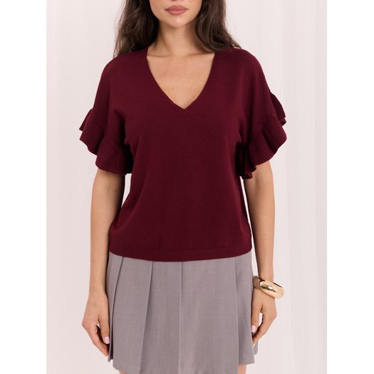 Sweter-IR-SW-A-86432.08-bordowy