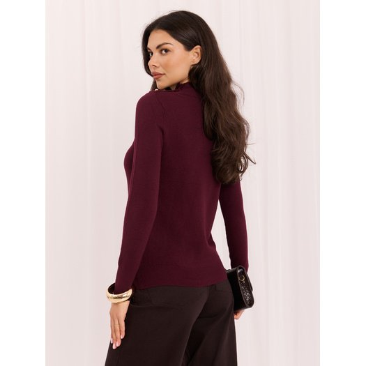 Sweter-IR-SW-57816.11-bordowy