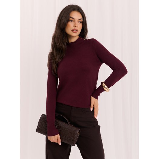 Sweter-IR-SW-57816.11-bordowy