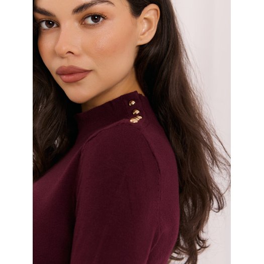Sweter-IR-SW-57816.11-bordowy