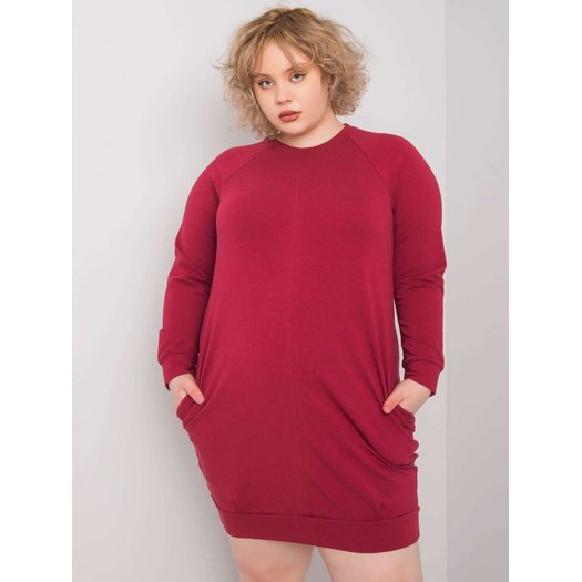 Suknelė-RV-SK-6296.99-bordo